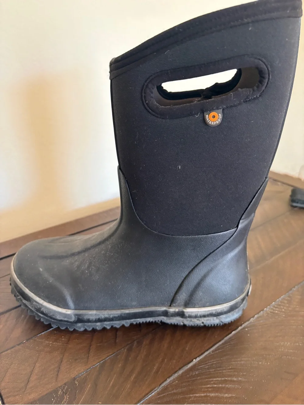 Bogs Kids Black Waterproof Pull-On Winter Boots